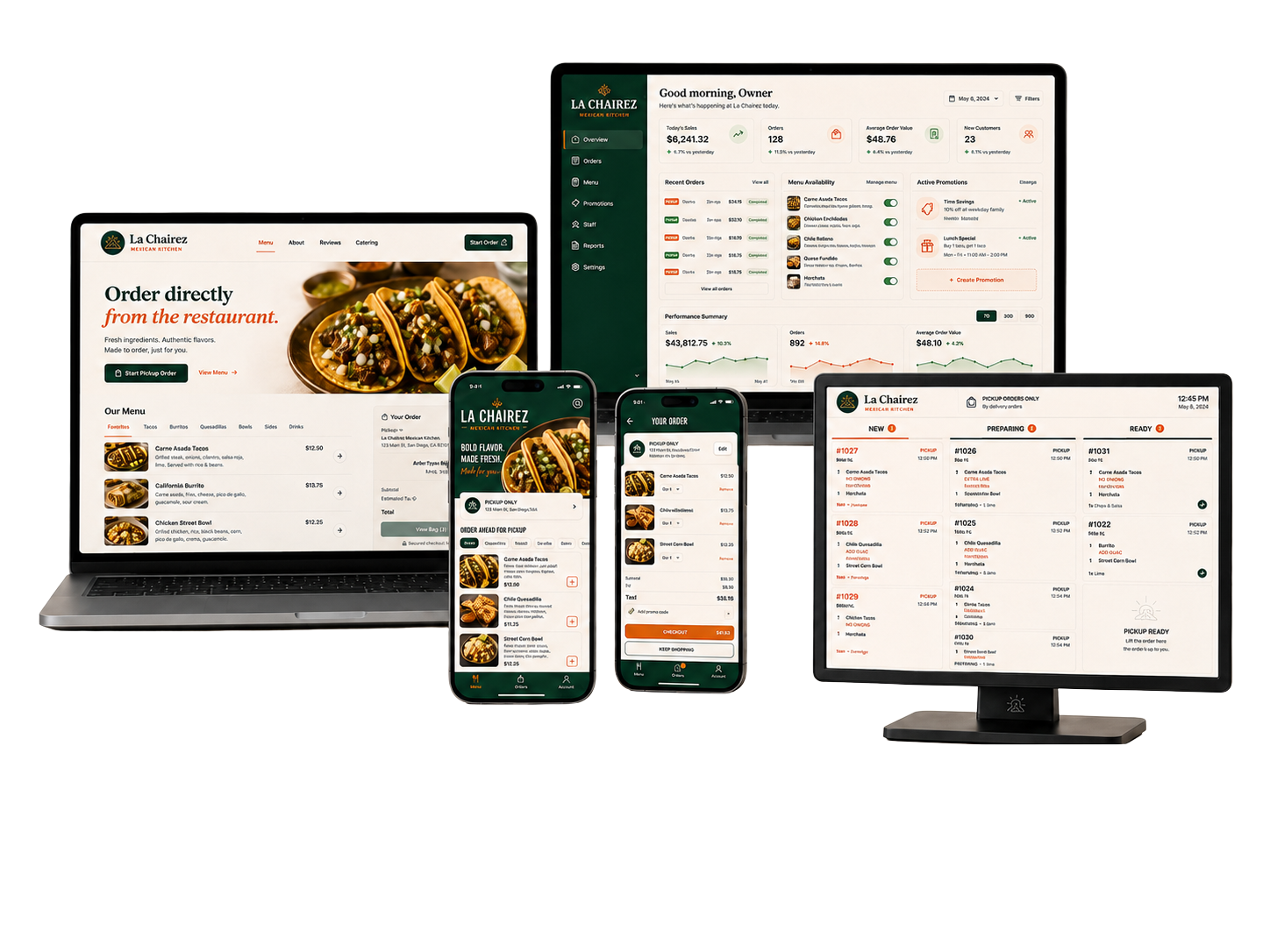 Plateria product family built to coexist with existing restaurant tools